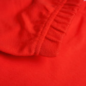 Pantaloni din bumbac, cu etichetată LOVE pentru fetițe, roșu Pinokio 94616 4