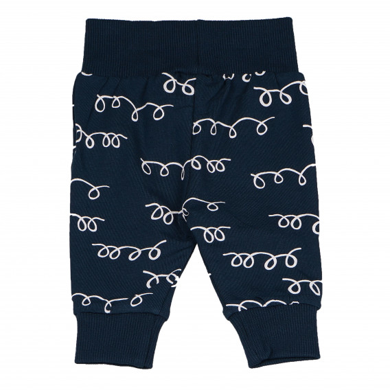 Pantaloni de bumbac, albaștri, cu talie elastică, pentru băieței Pinokio 94635 2
