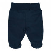 Pantaloni din bumbac cu bandă elastică largă și aplicație mică, unisex Pinokio 94647 2