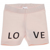 Pantaloni scurți din bumbac, cu etichetată LOVE, pentru fetițe Pinokio 94655 