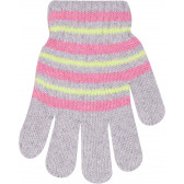Mănuși pentru fete cu cinci degete, în dungi YO! 9503 3
