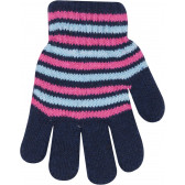 Mănuși pentru fete cu cinci degete, în dungi YO! 9504 4