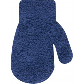 Mănuși din țesătură delicată de culoare albastră pentru băieți YO! 9506 2