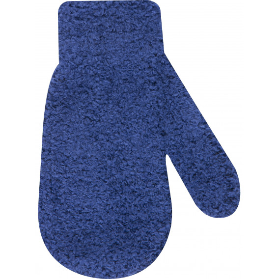 Mănuși din țesătură delicată de culoare albastră pentru băieți YO! 9508 4