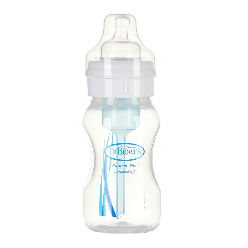 Sticlă de alimentare cu polipropilenă cu gât larg de 240 ml cu 1 picătură pentru copii de peste 0 luni  95125