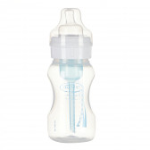 Sticlă de alimentare cu polipropilenă cu gât larg de 240 ml cu 1 picătură pentru copii de peste 0 luni DrBrown's 95126 2
