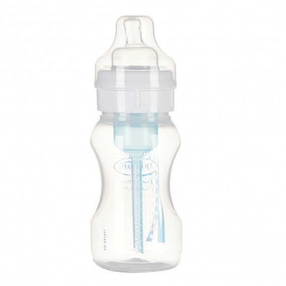 Sticlă de alimentare cu polipropilenă cu gât larg de 240 ml cu 1 picătură pentru copii de peste 0 luni DrBrown's 95126 2