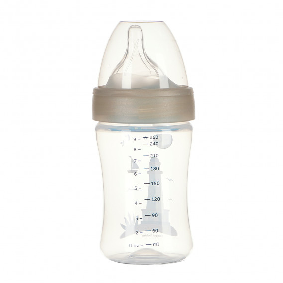 Sticlă Haberman din polipropilenă cu tetină cu debit lent, 0-6 luni, 260 ml Canpol 95136 2