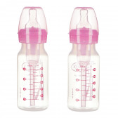 Sticlă de alimentare din polipropilenă, roz, cu 1 tetină, 0 + luni, 120 ml. DrBrown's 95167 2