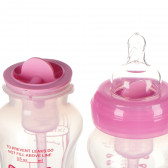 Sticlă de alimentare cu polipropilenă, roz, cu 1 tetină, 0 + luni, 270 ml. DrBrown's 95184 3