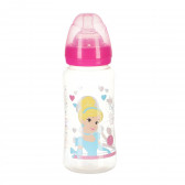 Biberon din polipropilenă Little Princess, cu tetină 3 picături, 0+ luni, 360 ml, culoare: roz Stor 95327 2