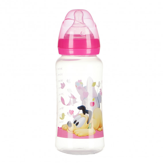 Biberon din polipropilenă Minnie Mouse, cu tetină cu 3 picături, 0+ luni, 360 ml, culoare: roz Minnie Mouse 95331 2