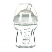 Biberon din sticlă albă, 150 ml, cu 1 picătură pentru bebelușii de peste 0 luni Chicco 95797 2