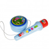 Microfon pentru copii cu amplificator în albastru Peppa pig 96069 3