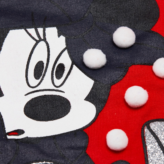 Bluză Minnie Mouse din bumbac cu mâneci scurte pentru fete Name it 96574 3