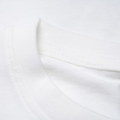 Bluză din bumbac cu mânecă lungă,albă, cu logo pentru băieți Franklin & Marshall 96634 4