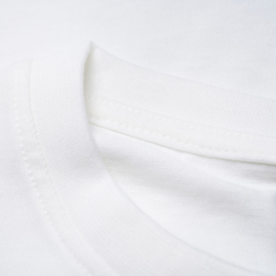 Bluză din bumbac cu mânecă lungă,albă, cu logo pentru băieți Franklin & Marshall 96634 4
