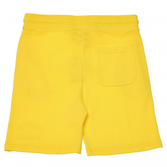 Pantaloni scurți de bumbac, de culoare galbenă pentru băieți Franklin & Marshall 96640 2