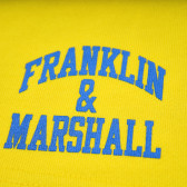 Pantaloni scurți de bumbac, de culoare galbenă pentru băieți Franklin & Marshall 96642 4