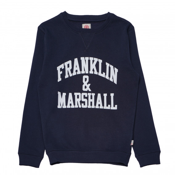 Hanorac cu mânecă lungă și logo pentru băieți Franklin & Marshall 96643 