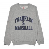 Hanorac  gri cu logo și mânecă lungă, pentru  băieți Franklin & Marshall 96647 