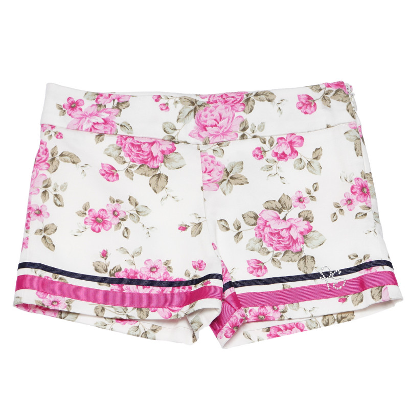Pantaloni scurți cu design floral pentru fete  96693