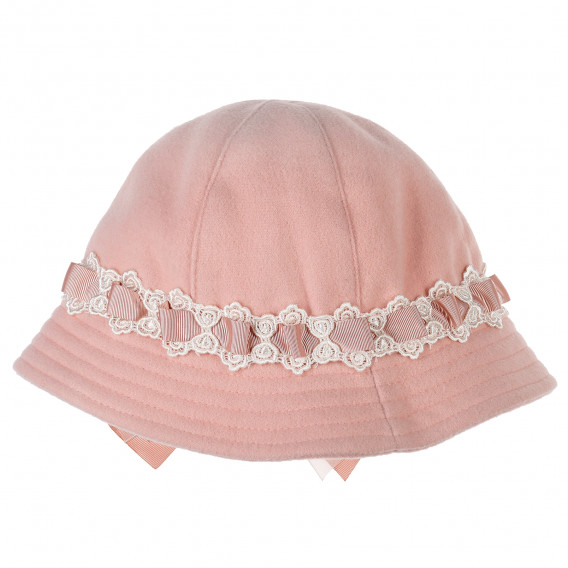 Pălăria de iarnă Picolla pentru fetițe, de culoare roz Picolla Speranza 96801 2