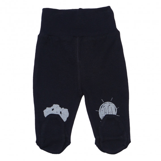 Pantaloni de bumbac cu aplic gri, pentru băieți Pinokio 96877 