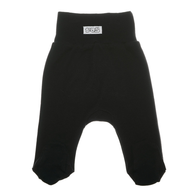 Pantaloni de bumbac organic, de culoare neagră pentru băieți  96968
