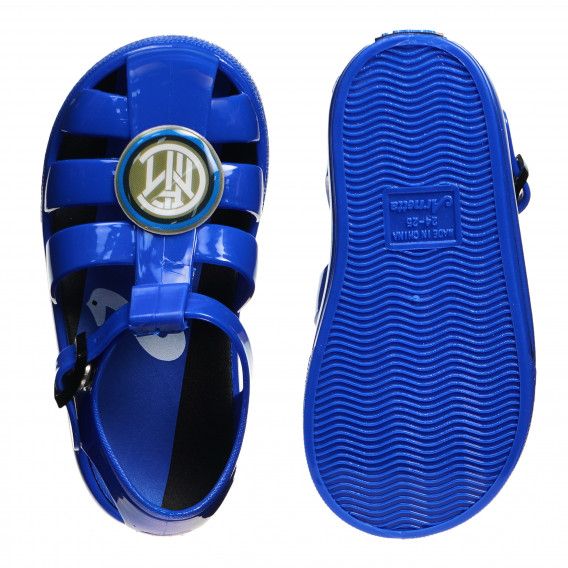Sandale albastre cu sigla Inter Milan pentru băieți Arnetta 97239 3