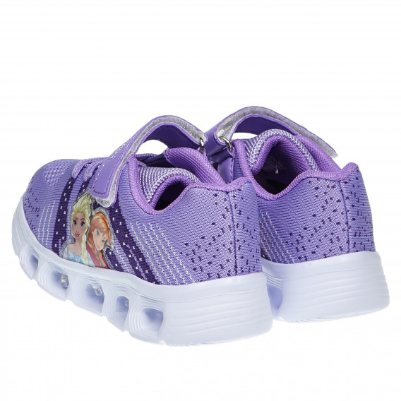 Teniși de culoare violet cu personaje din filmul Frozen pentru fete Arnetta 97285 2
