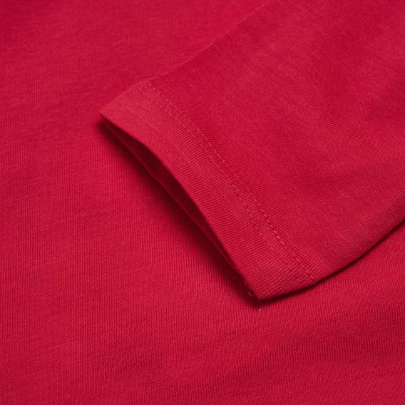 Bluză de bumbac cu mâneci lungi pentru fete, cu aspect asimetric Boboli 97513 4