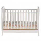 Pătuț pentru copii, cu cadru de saltea din lemn Baby Expert 97623 