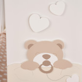 Pătuț cu urs somnoros și inimi Baby Expert 97677 3