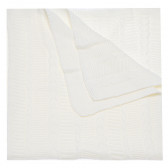 Pătură pentru bebeluși tricotată, albă Mycey 97733 