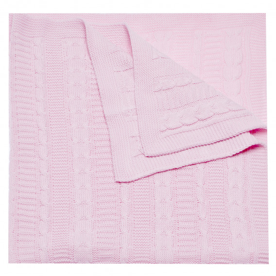 Pătură tricotată pentru bebeluși, roz Mycey 97735 