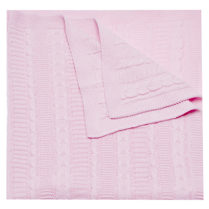 Pătură tricotată pentru bebeluși, roz  97735