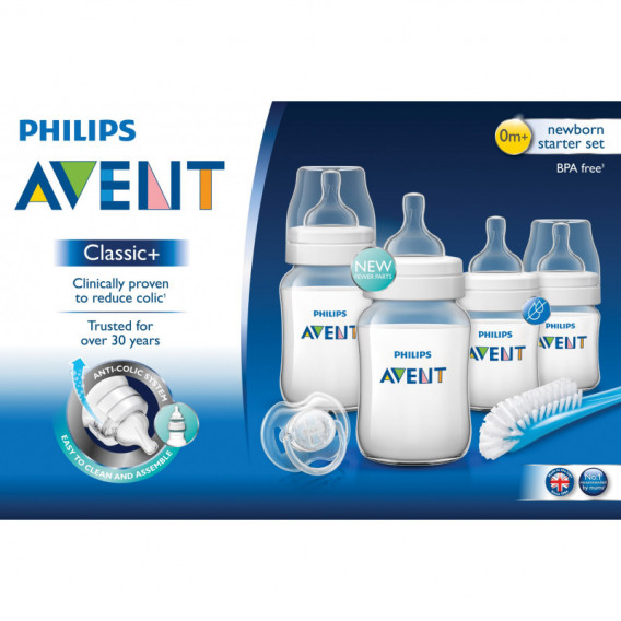 Kit Philips avent pentru bebeluși cu suzetă, pentru 0-12 luni Philips AVENT 97800 