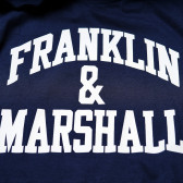 Tricou de bumbac, albastru cu logo, pentru băieți Franklin & Marshall 98755 3
