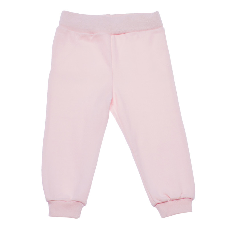 Pantaloni din bumbac organic cu talie elastică lată, pentru fete  98816
