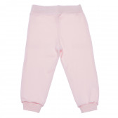 Pantaloni din bumbac organic cu talie elastică lată, pentru fete NINI 98817 2