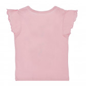 Tricou cu mânecă scurtă de culoare roz cu imprimeu Disney pentru fete Cerda 98857 2