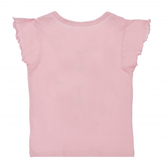 Tricou cu mânecă scurtă de culoare roz cu imprimeu Disney pentru fete Cerda 98857 2