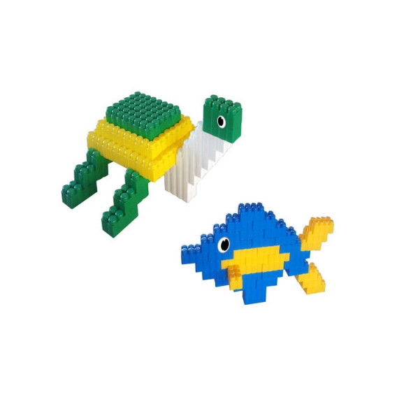 Joc de construit cu pește și țestoasă din 96 piese Game Movil 9898 