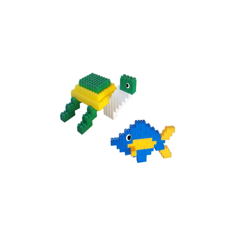 Joc de construit cu pește și țestoasă din 96 piese  9898