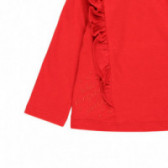 Bluză din bumbac cu mânecă lungă pentru o fată Boboli 99025 3