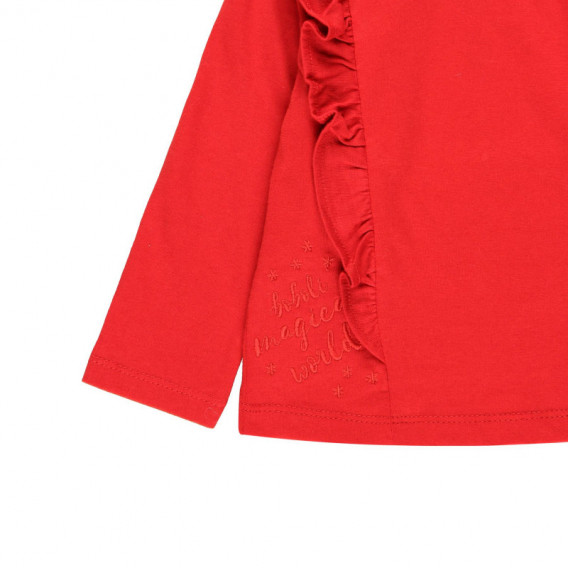 Bluză din bumbac cu mânecă lungă pentru o fată Boboli 99025 3