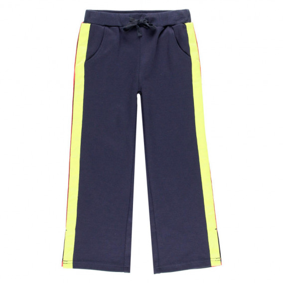 Pantaloni cu dungă laterală, cu model pentru fete Boboli 99148 
