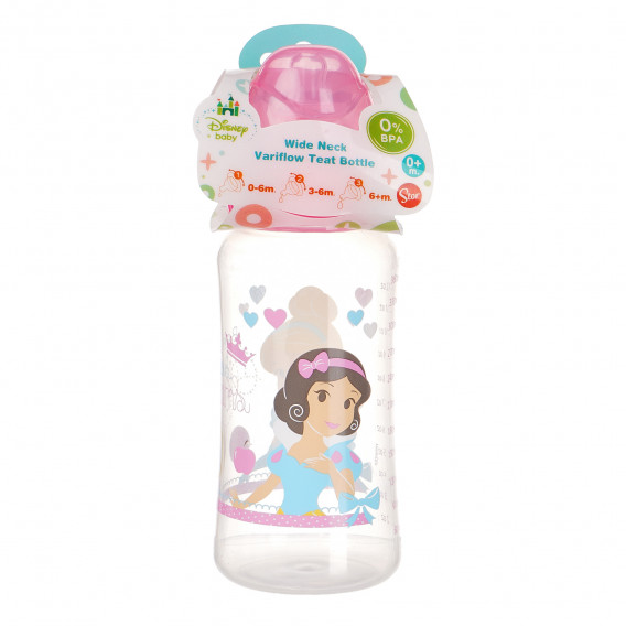 Sticla cu tetină din silicon Prințesă 360 ml pentru fete Disney Princess 99490 