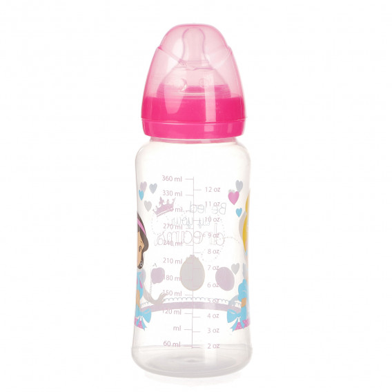 Sticla cu tetină din silicon Prințesă 360 ml pentru fete Disney Princess 99492 3